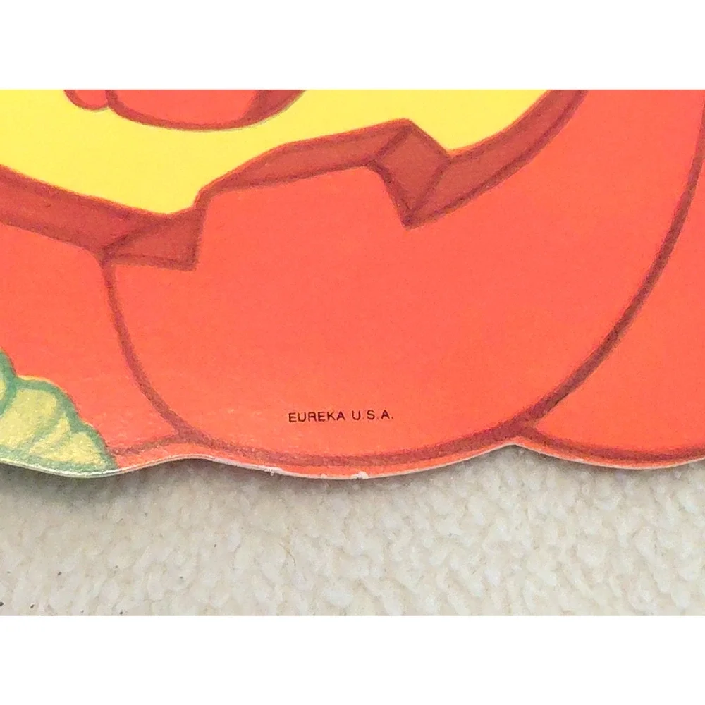 3 Vtg 1970s Eureka Halloween Die-Cut Cutout Decorations Owl/Ghosts/Bats/Pumpkins